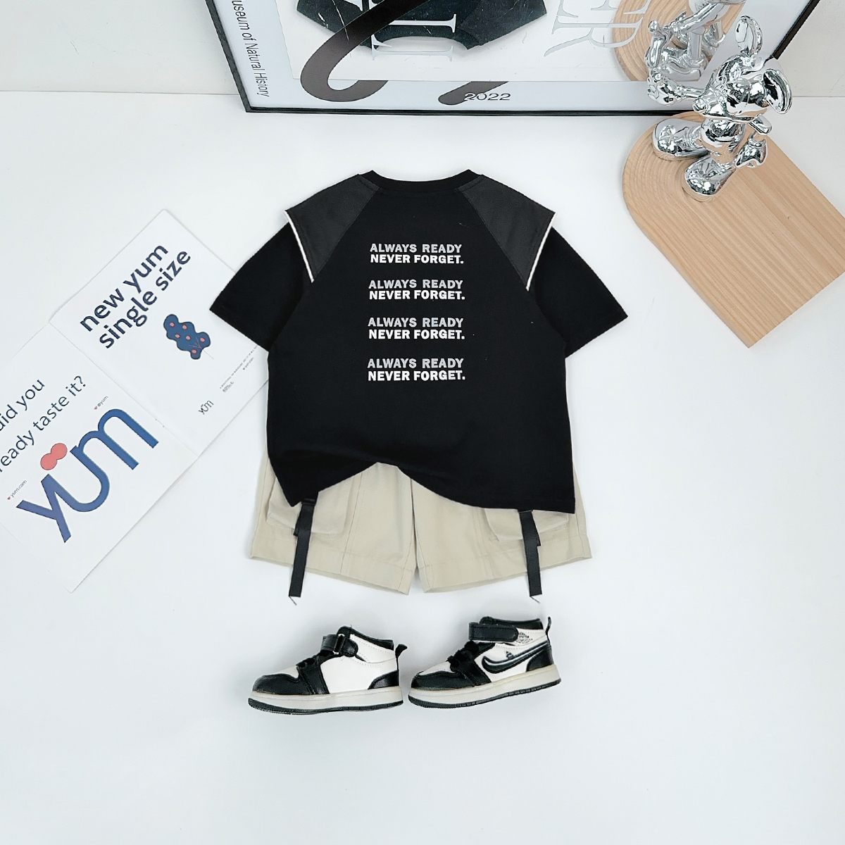 儿童短袖T恤夏季男童2025新款时尚洋气潮牌 DF25030 悠悠童话童装