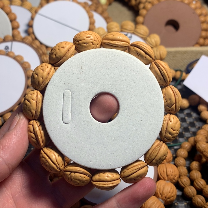 河***管桃核手串1#肌肉一道筋钱袋子