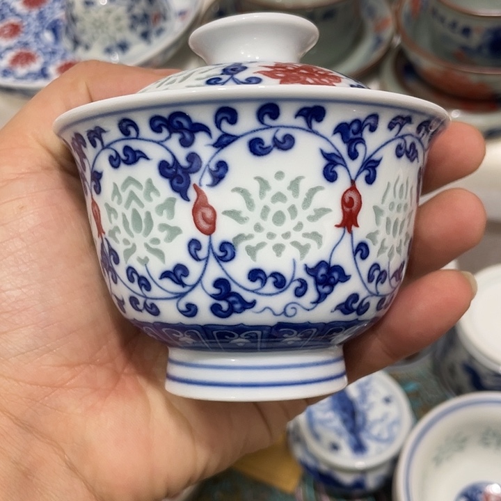 摆件陶景德镇陶瓷主人杯123