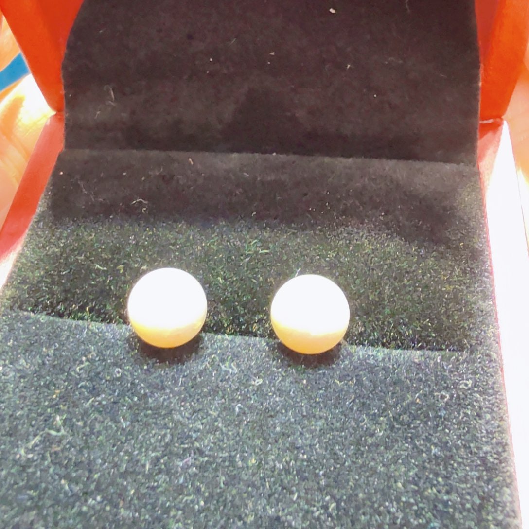 海水珍珠耳饰18K金镶嵌