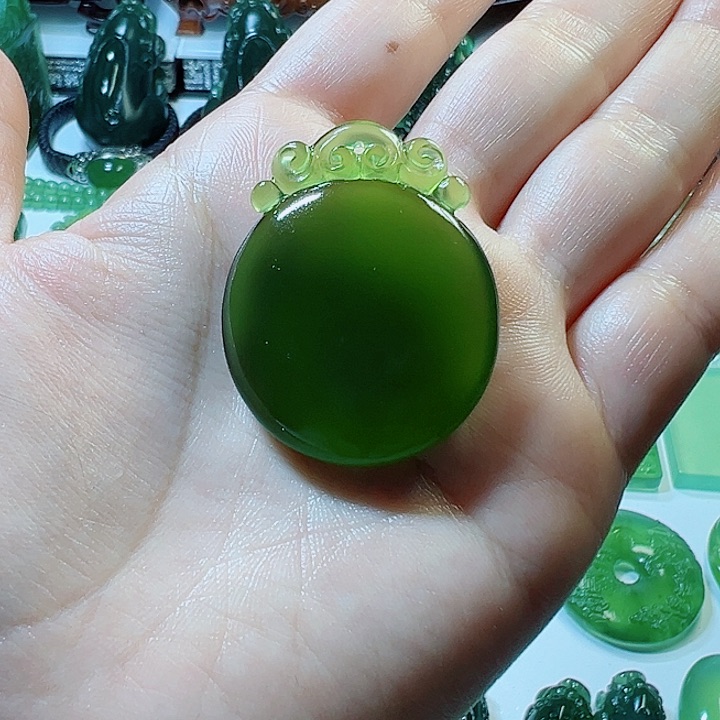 蛇纹石玉未镶嵌颈饰用****9