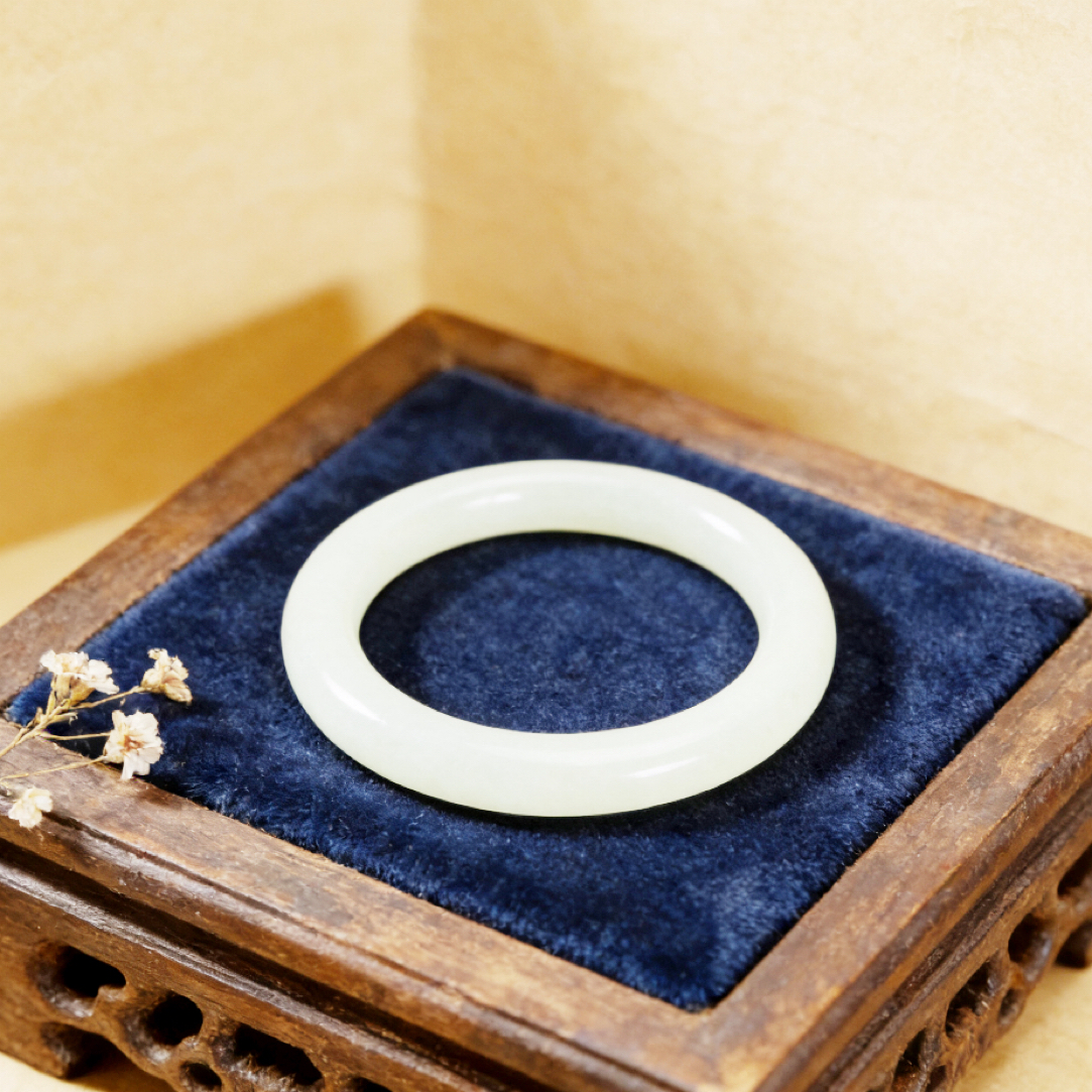  CQ. 家居新中式东方典雅白色手镯 A106 -HT-1B