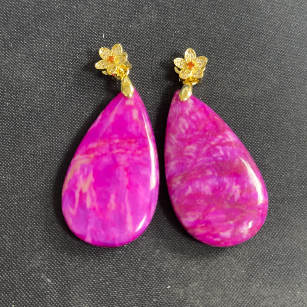 【天皓】TH60主播推荐款轻奢风常粉色水滴吊坠多样性发一件