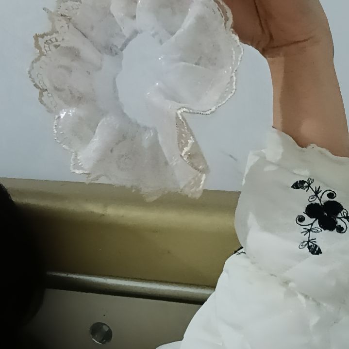 布艺非金属韩式甜美蕾丝发圈