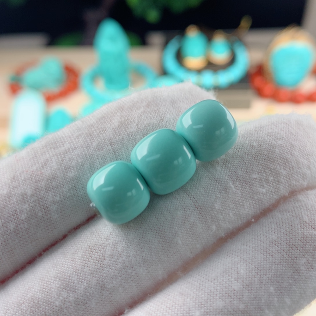 绿松石配珠卡10.5未镶嵌