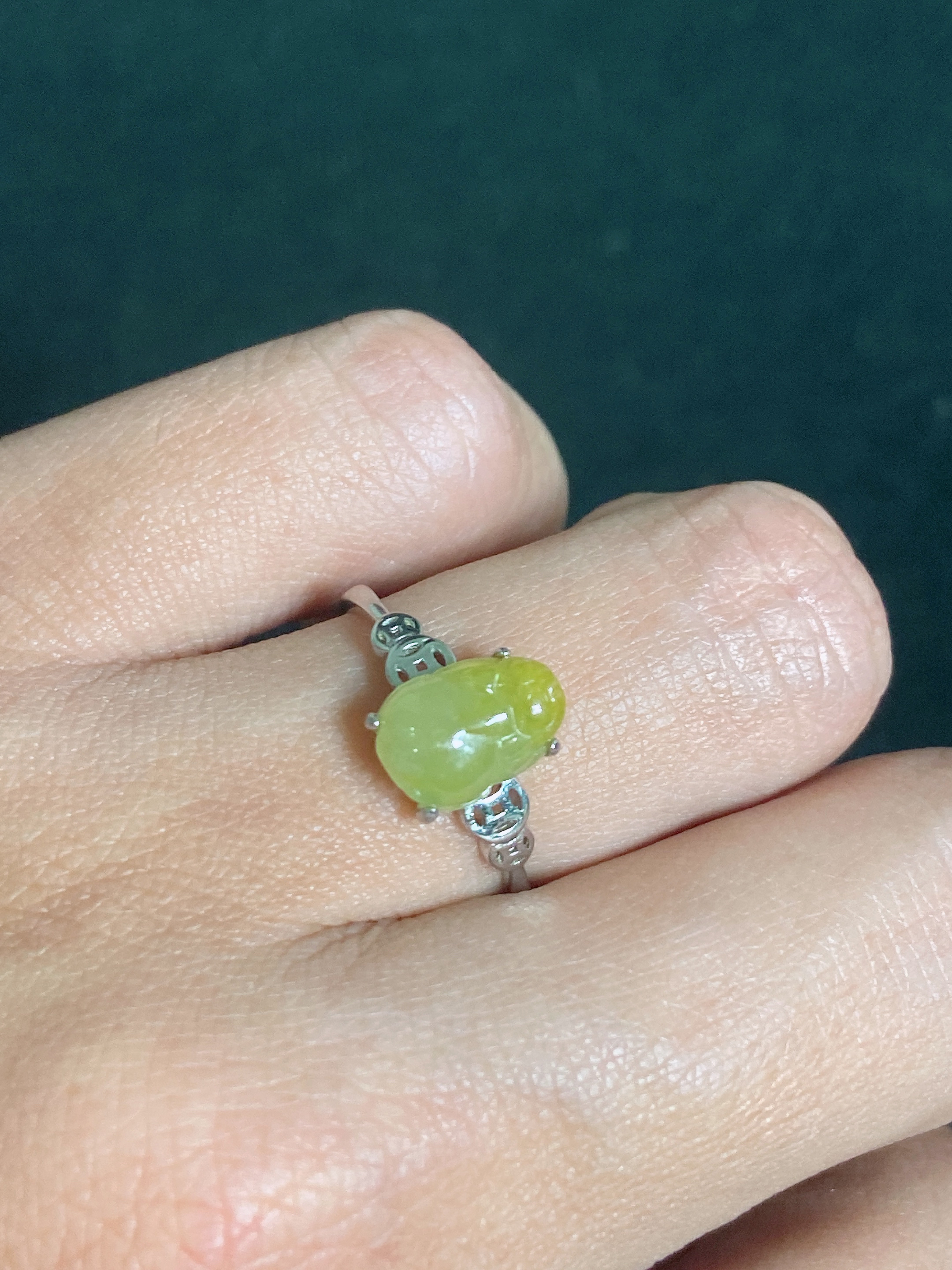 貔貅戒指缅甸翡翠a货