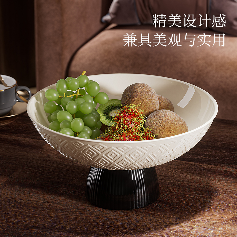 水果盘客厅茶几果盘家用沥水盆高颜值厨房洗菜篮创意零食盘干果盘