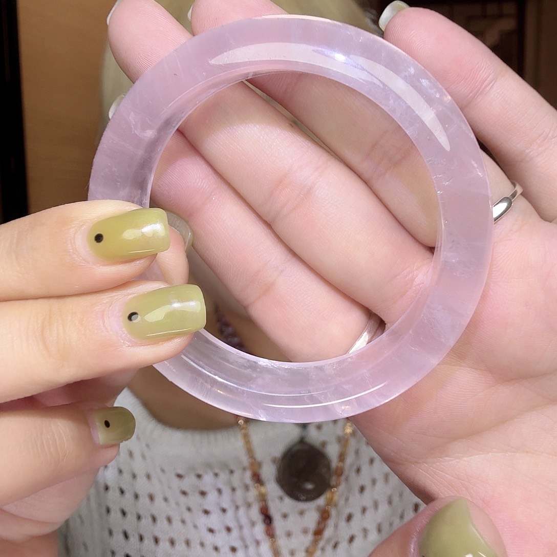 水晶手镯未镶嵌黑糖55