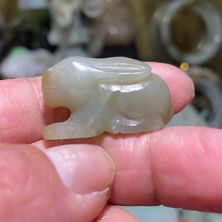 煜***清和田玉（糖玉）未镶嵌颈饰挂件