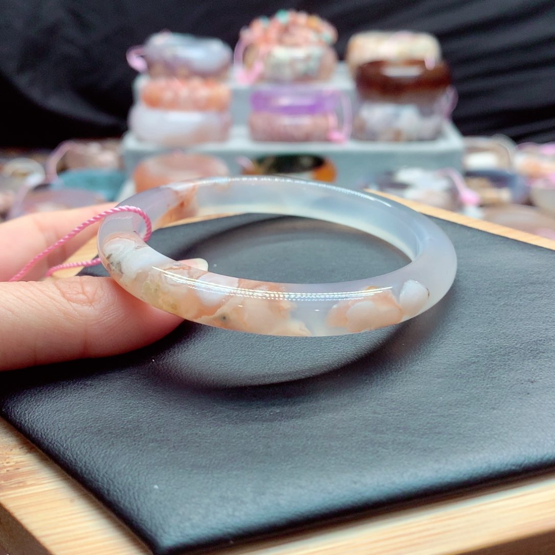 玛瑙/玉髓手镯未镶嵌晨*2