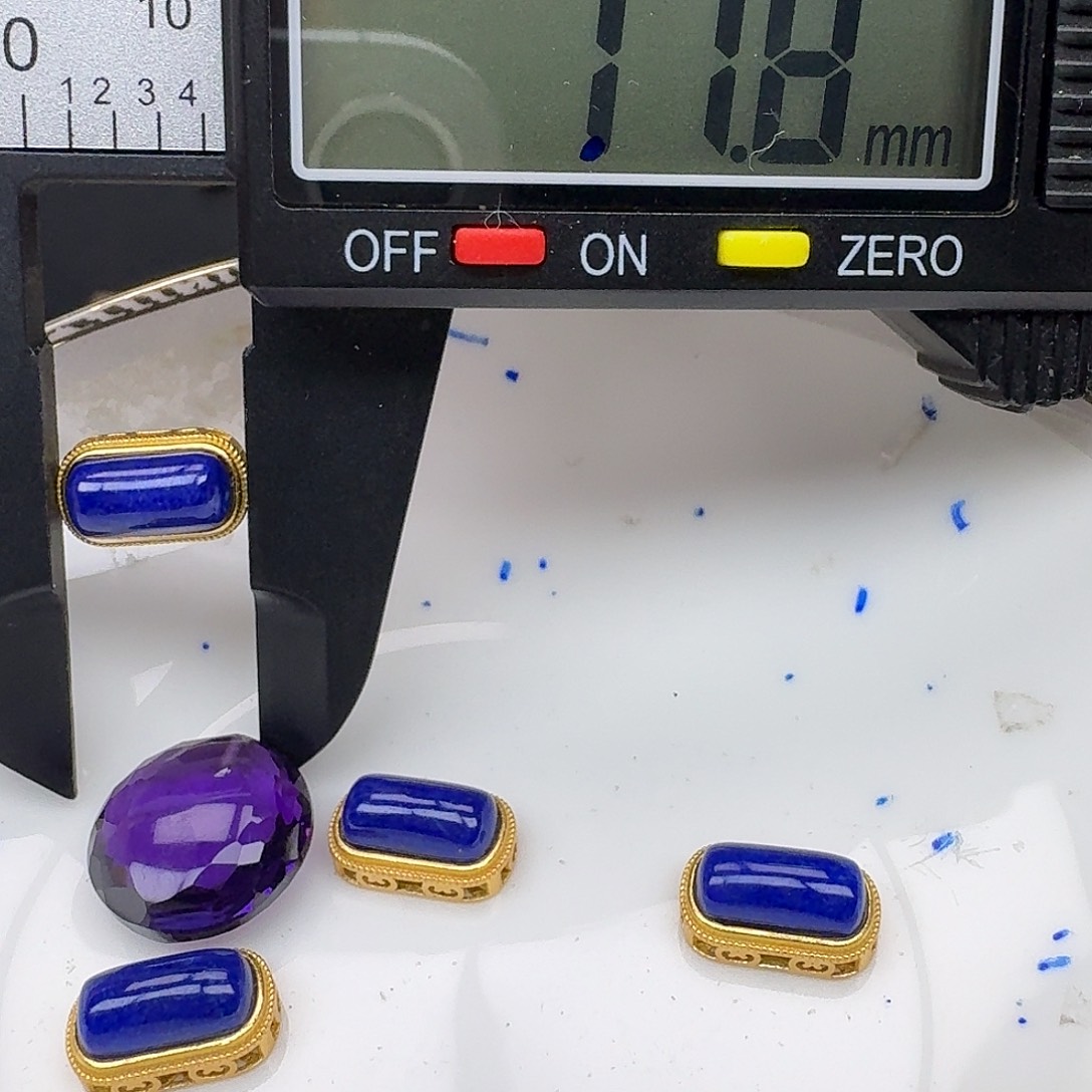 银S925镶嵌紫晶颈饰紫水晶925镶嵌25