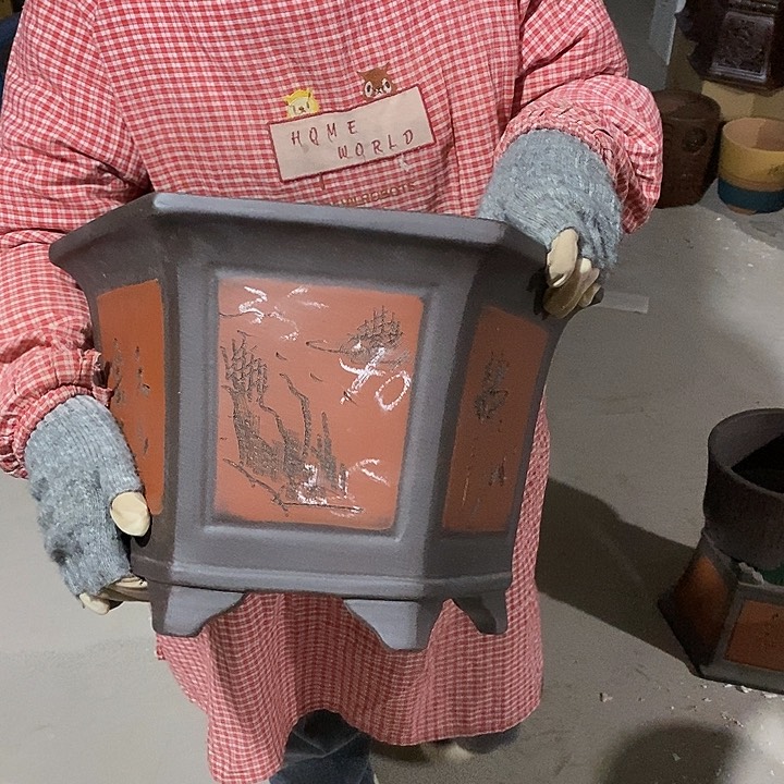 紫砂花盆紫砂花盆