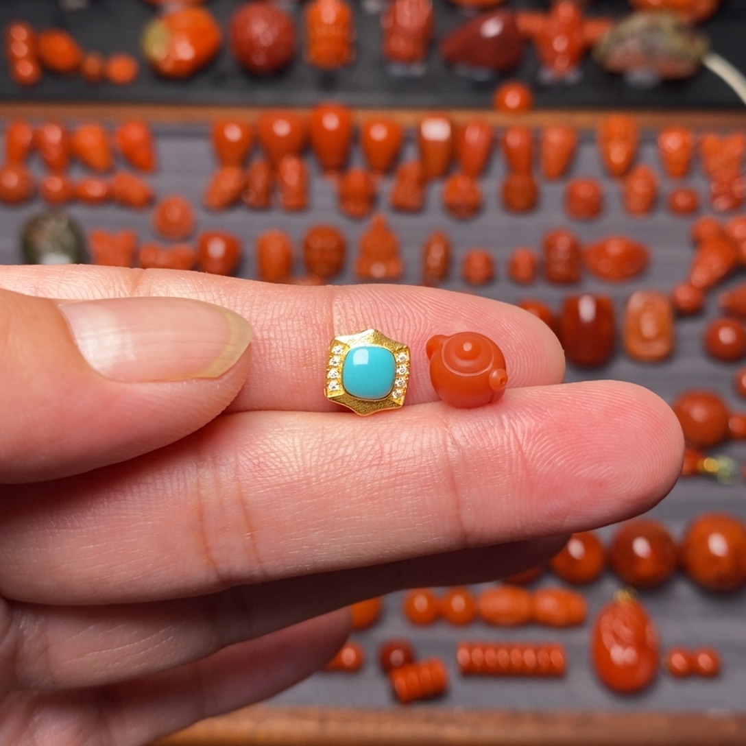 南红玛瑙配饰 多样发货未镶嵌?****o