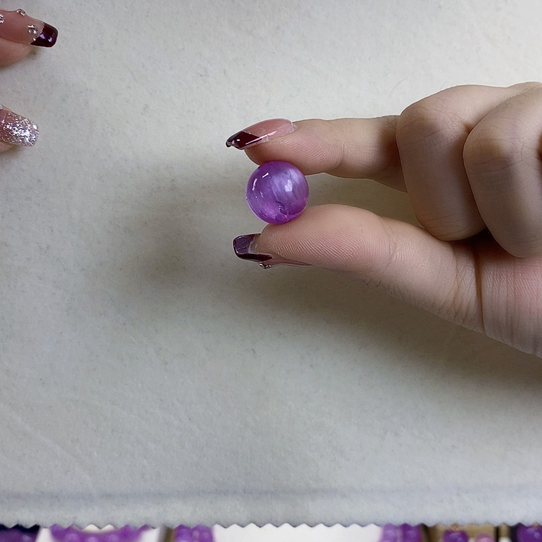 锂辉石紫锂辉高冰收藏级顶配单珠14+未镶嵌