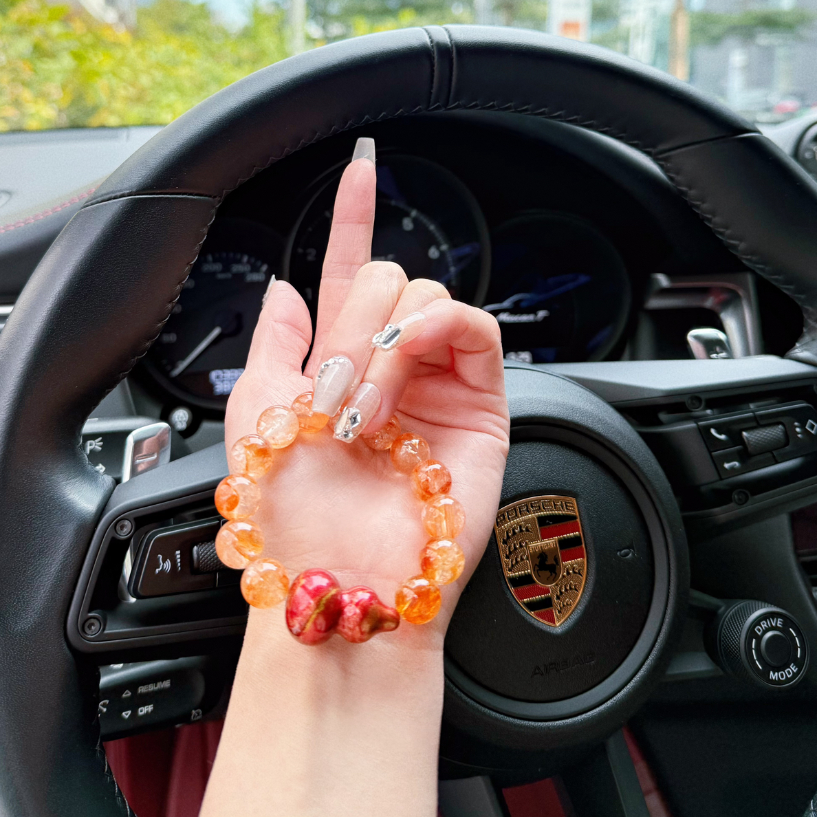 非金属大理石手链 熔金淬火，漆藏穹宇