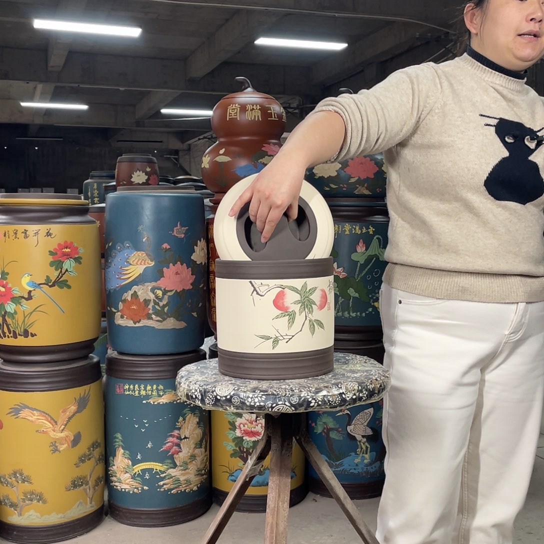 宜兴原矿紫砂茶叶罐