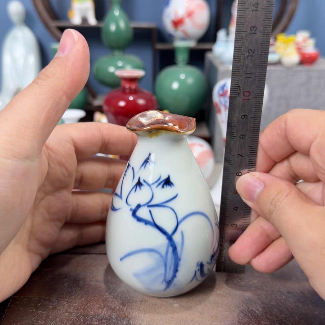 陶瓷手工小花器摆件
