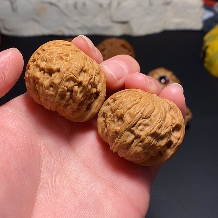 文玩核桃吊坠38磨盘全品