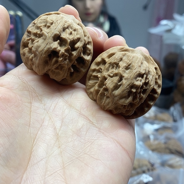 文玩核桃把件38昌闷小众蜡皮