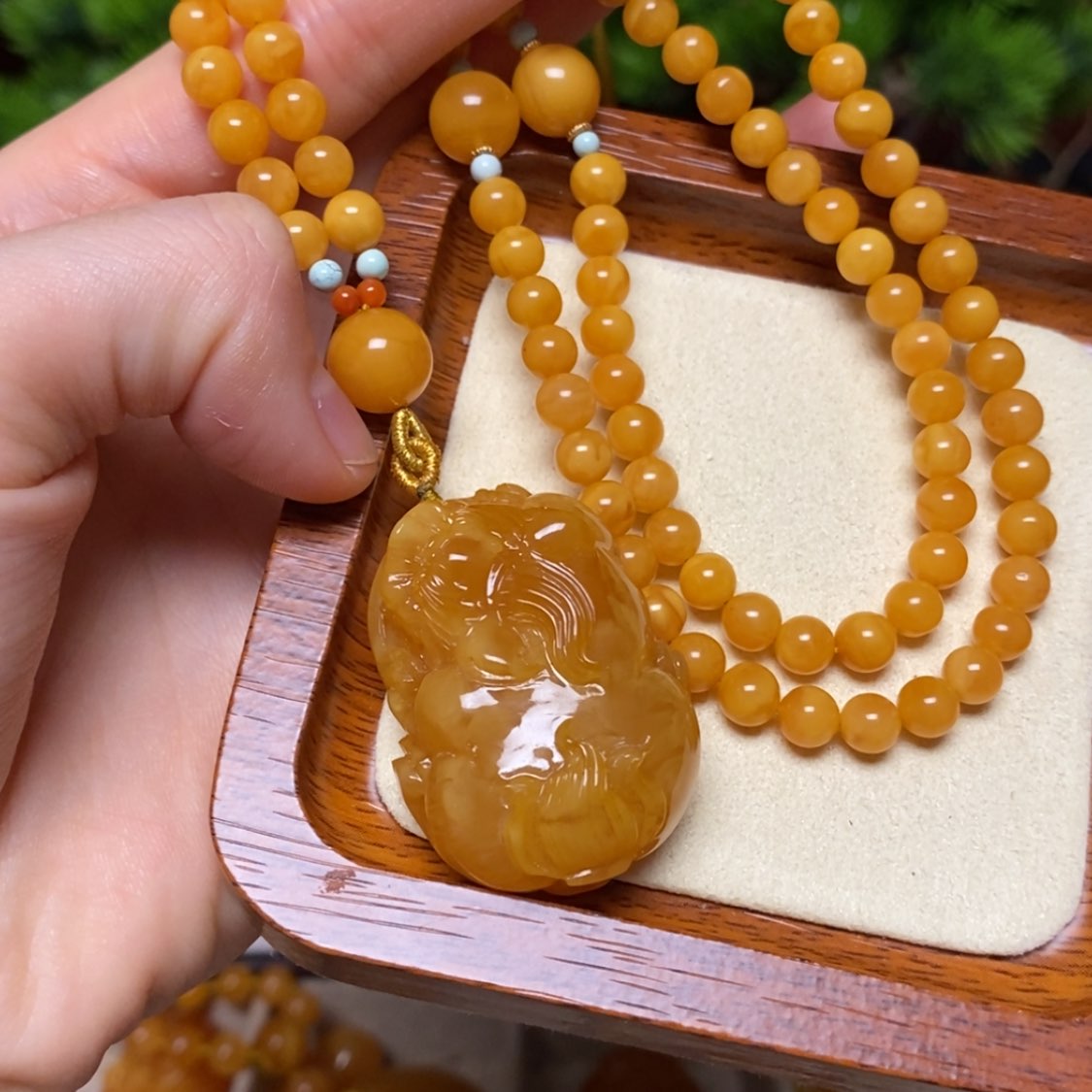 【闪购商品】蜜蜡颈饰未镶嵌项链