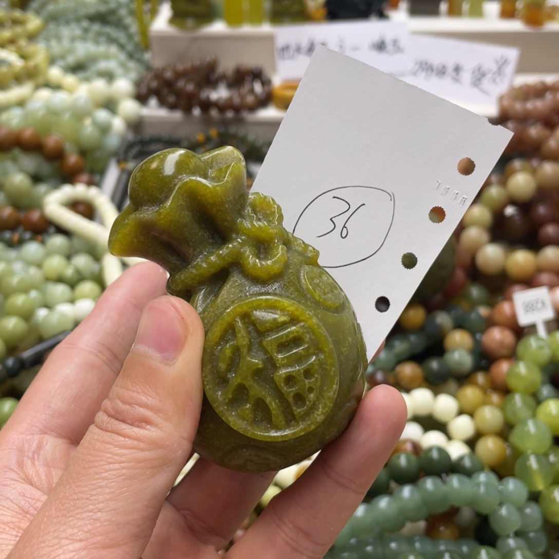 蛇纹石玉手链未镶嵌