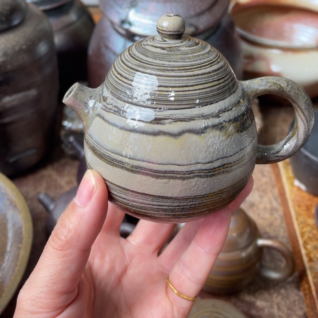 陶浪鬼柴烧鬼小烧壶