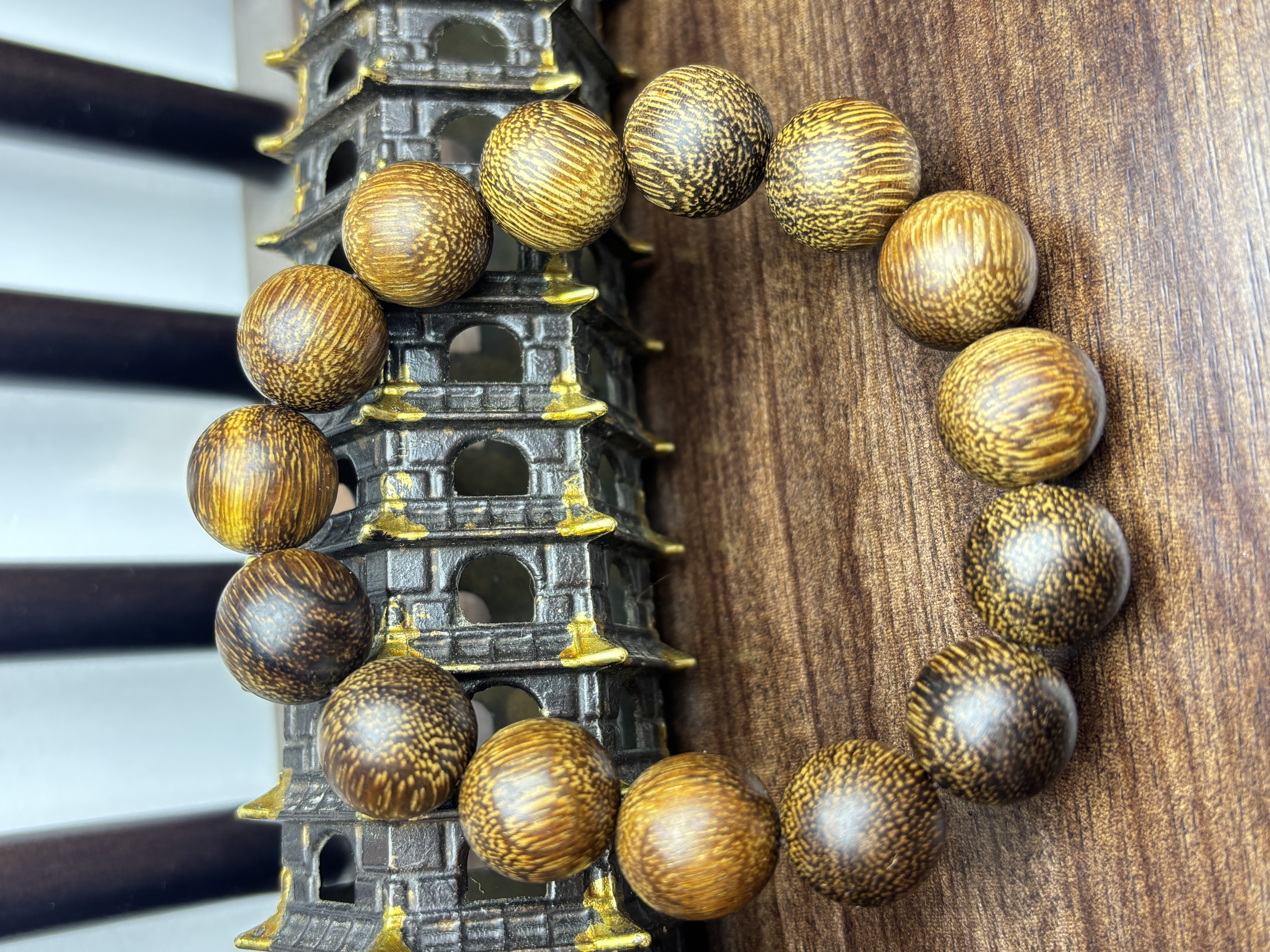 增香沉香木【极客小店】cx素单圈手串