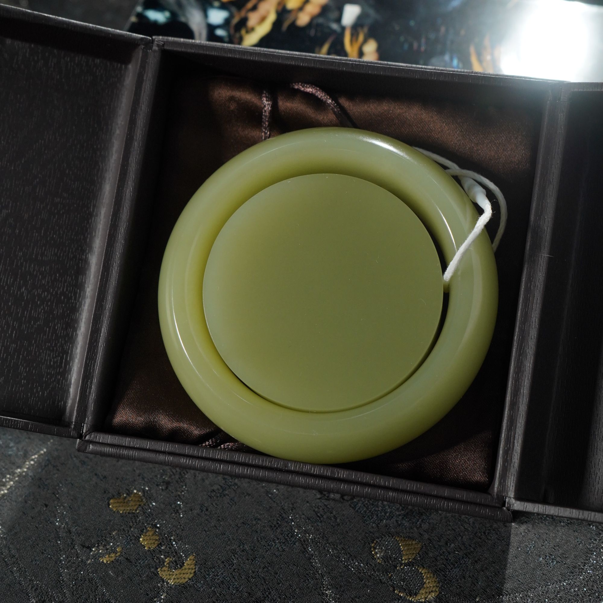 HB01025和田玉黄玉手镯和镯心