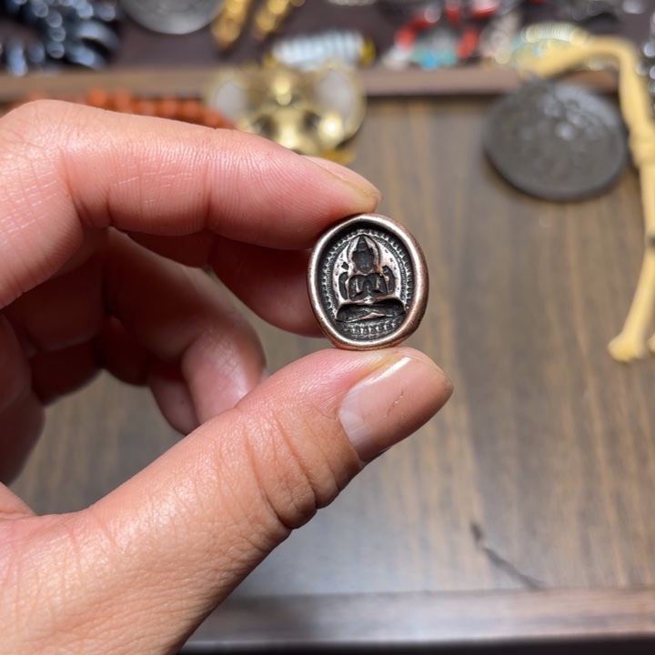 玻璃颈饰藏传喜马拉雅