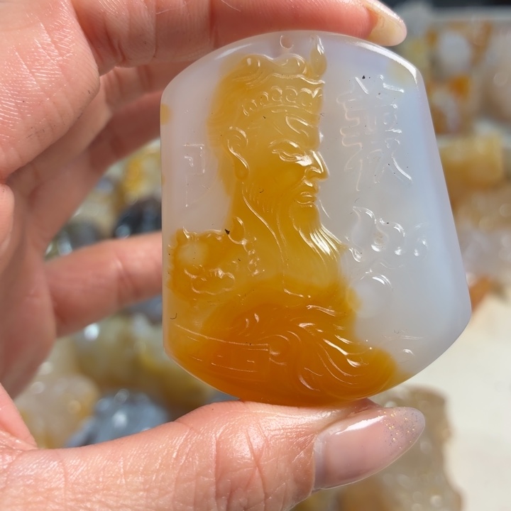 玛瑙/玉髓未镶嵌吊坠(不含链)