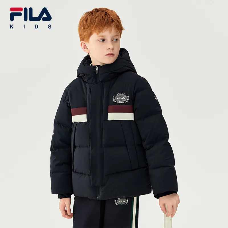 【90鸭绒校园伴侣】斐乐儿童男童冬季加厚保暖百搭羽绒服K12B543924