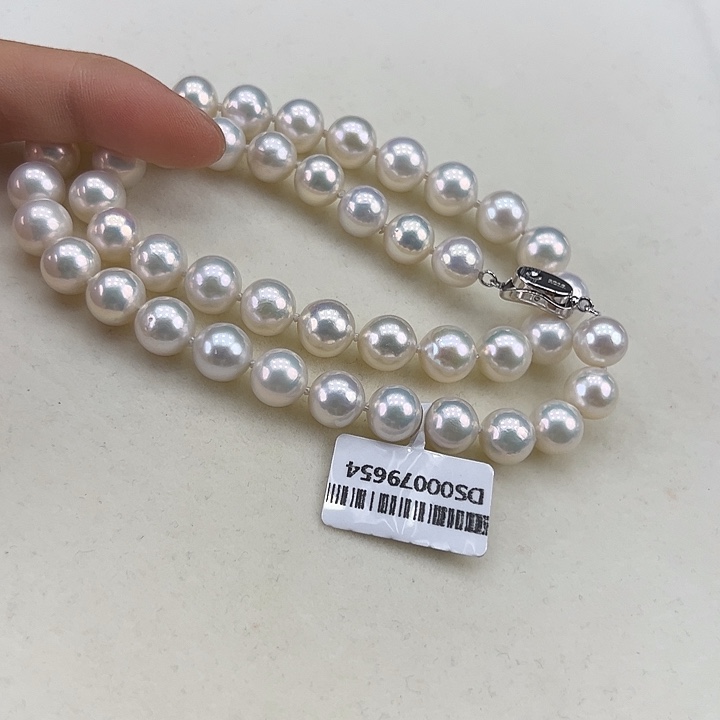 淡水珍珠银S925镶嵌颈饰➕10高品极光炫彩