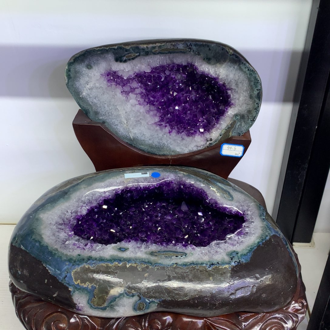 紫晶摆件未镶嵌莹