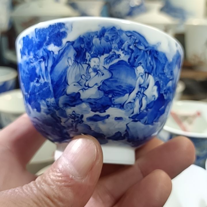 杯子相***缘手工手绘景德镇陶瓷