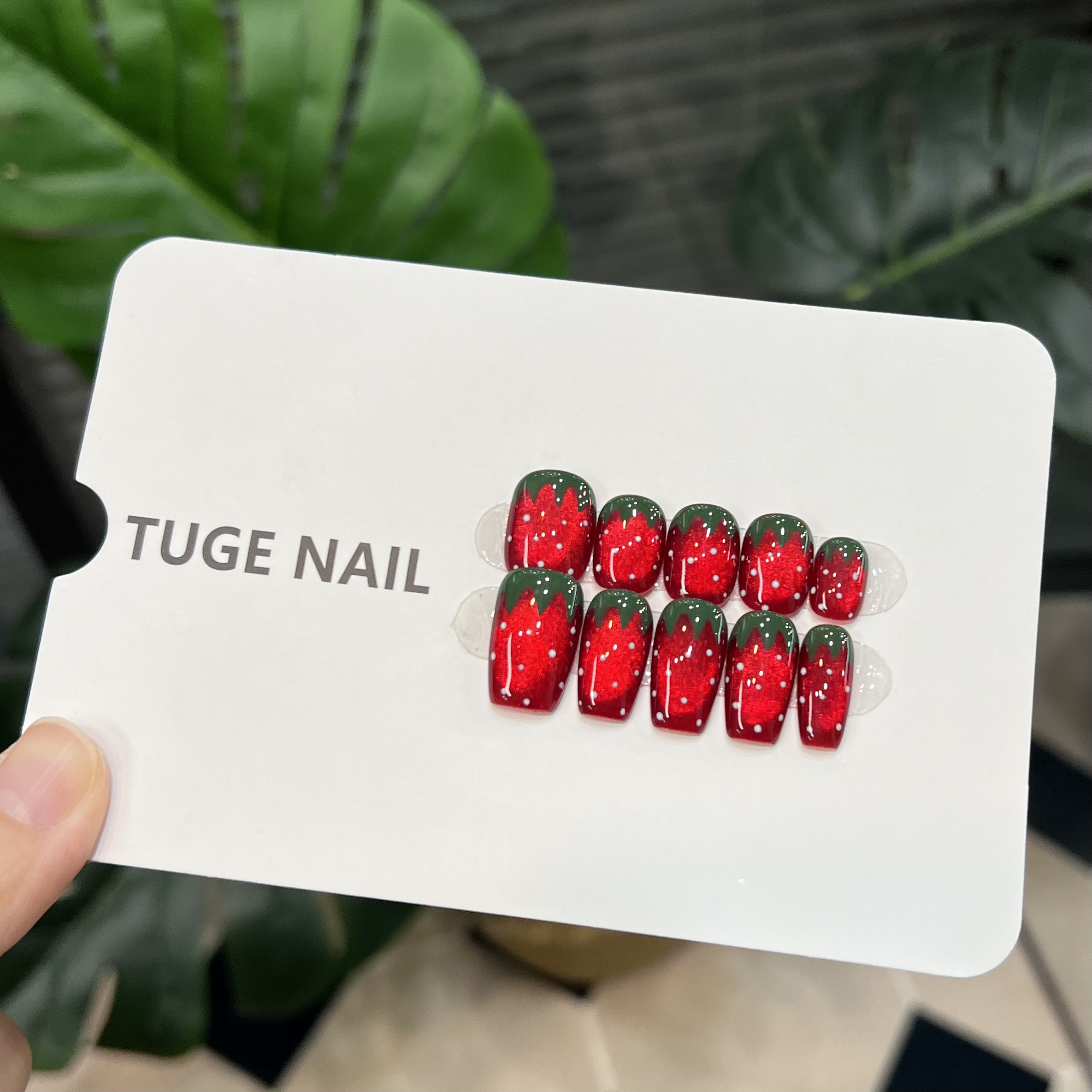 TugeNail“草莓布蕾”秋冬爆款美甲 清仓 非品质问题 NO退NO换 N7