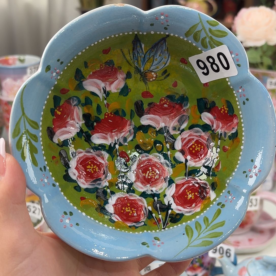 瓷片景德镇手绘高温釉下彩陶瓷茶具
