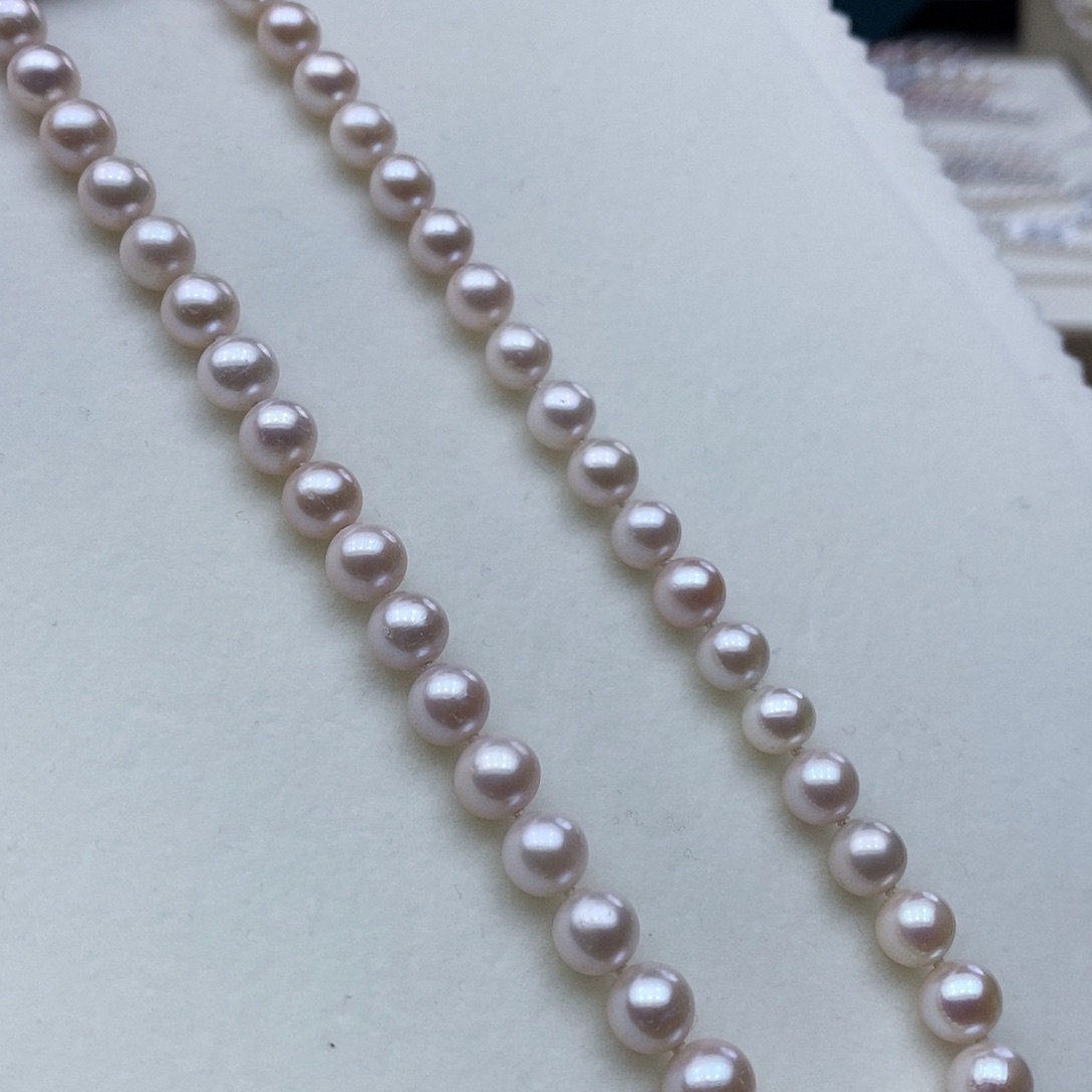 淡水珍珠颈饰银S925镶嵌➕8高品极光天女粉