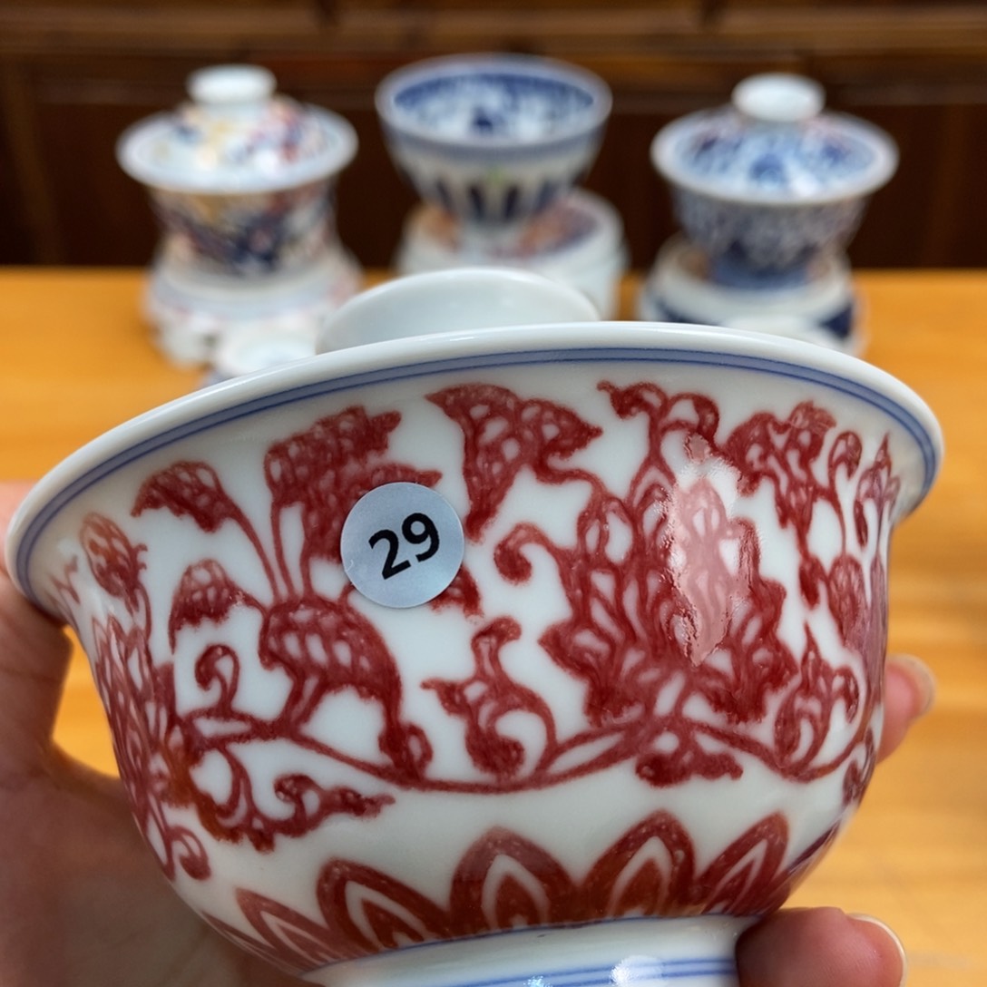 手绘现代茶具非古董