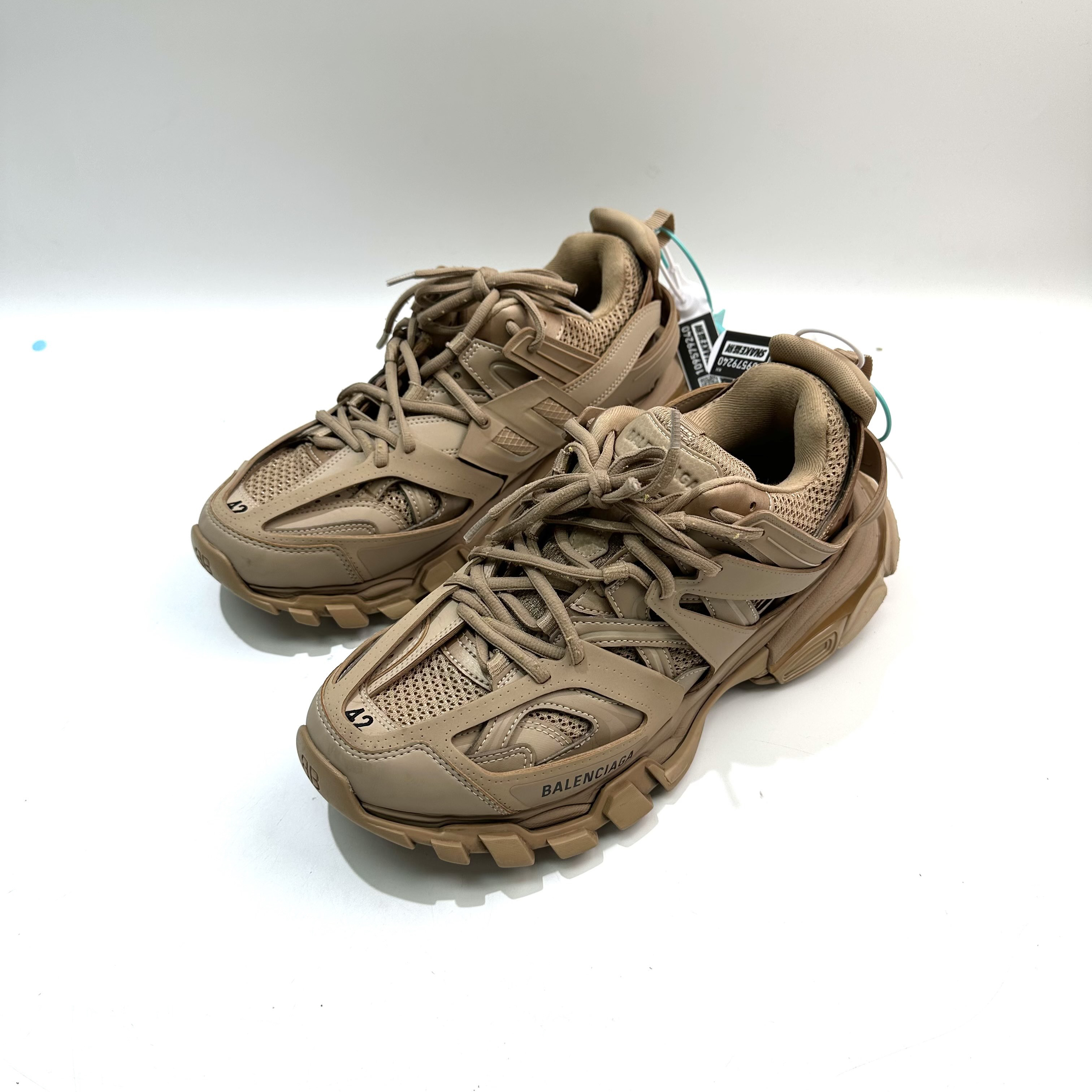 99新 Balenciaga/巴黎世家 42码 咖色Track1.0老爹鞋bl0564