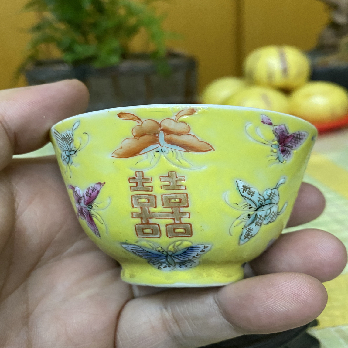 创意陶瓷主人杯喜字杯