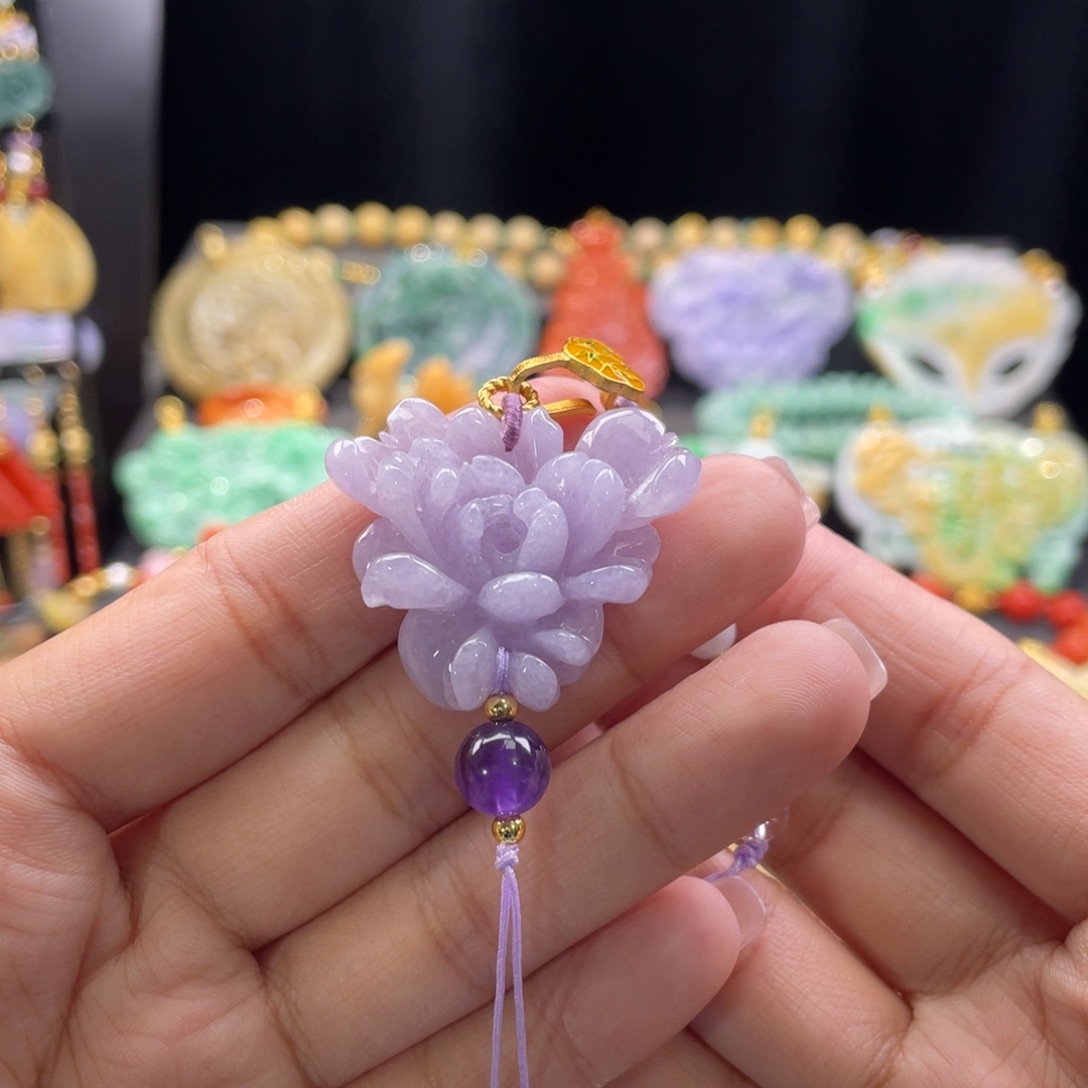 翡翠挂件未镶嵌代编织