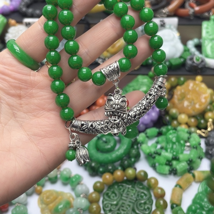 翡翠未镶嵌颈饰手链52