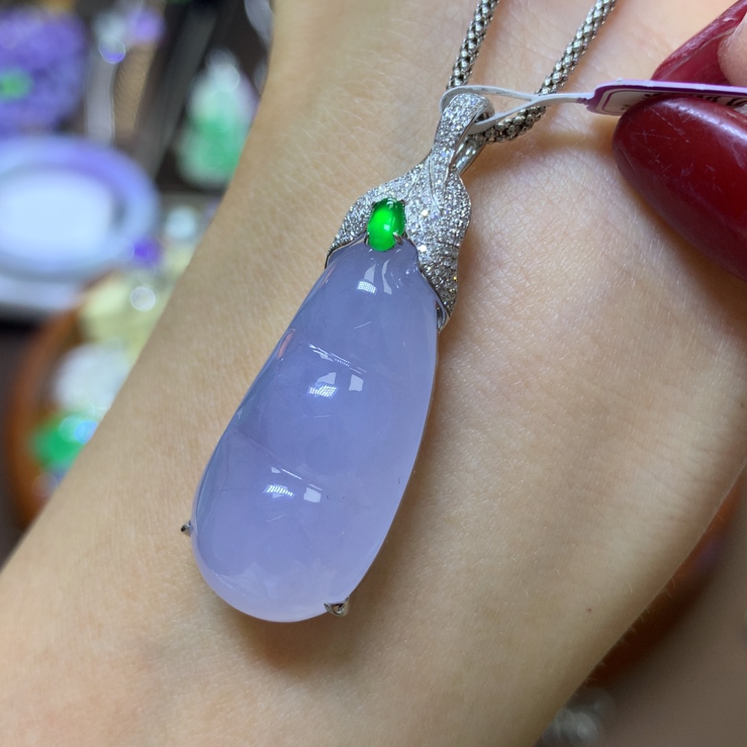 【闪购商品】翡翠颈饰18K金镶嵌翡翠