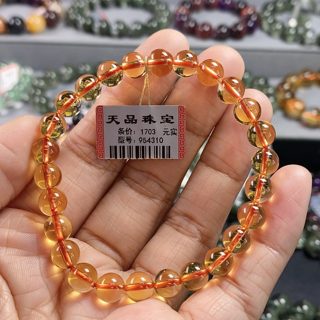 曾***蹭未镶嵌水晶手链黄水晶手链954310➕200➕1500