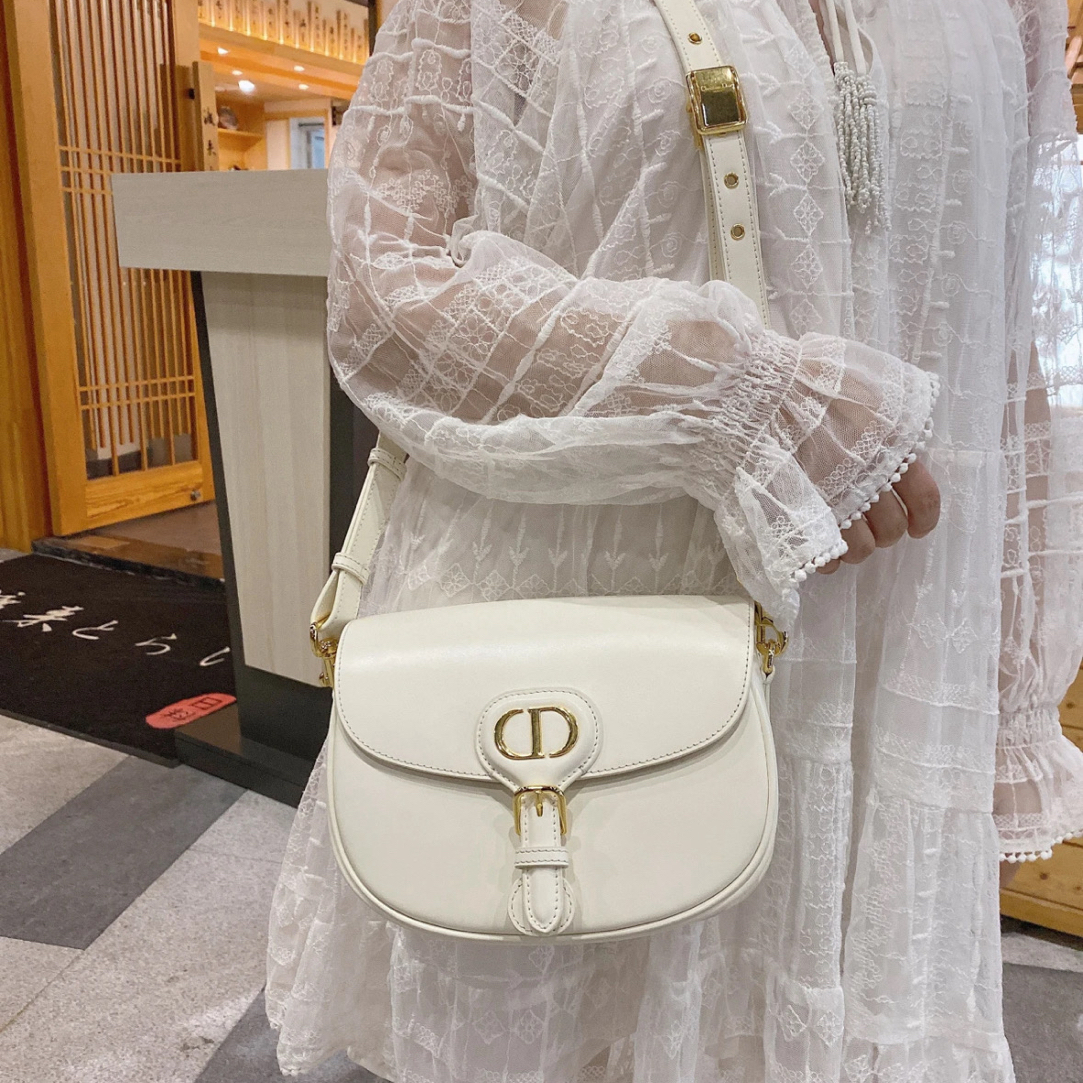 95新 DIOR/迪奥 95新-全皮白金波比斜挎包