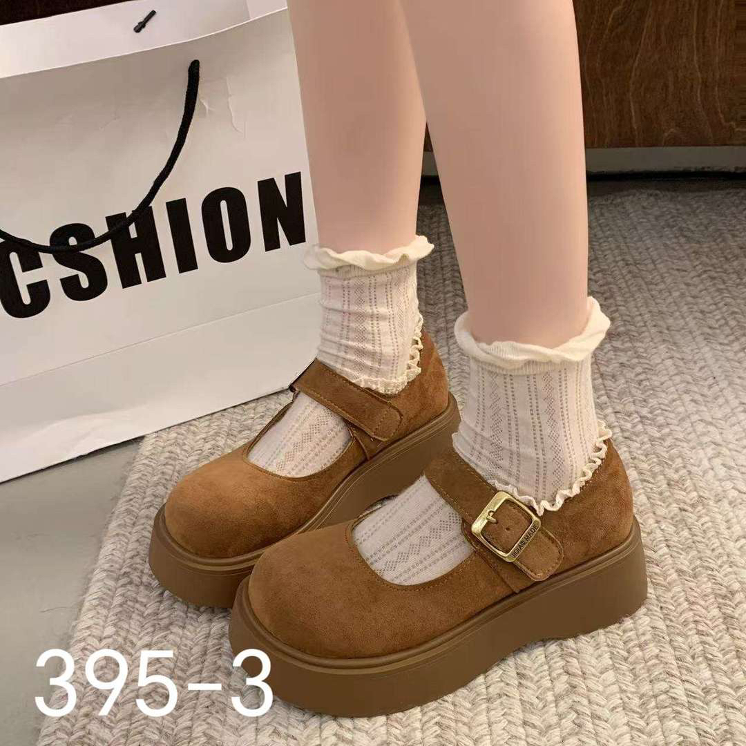 日系复古圆头玛丽珍鞋女2025春季新款英伦风厚底配裙子单鞋jk百搭