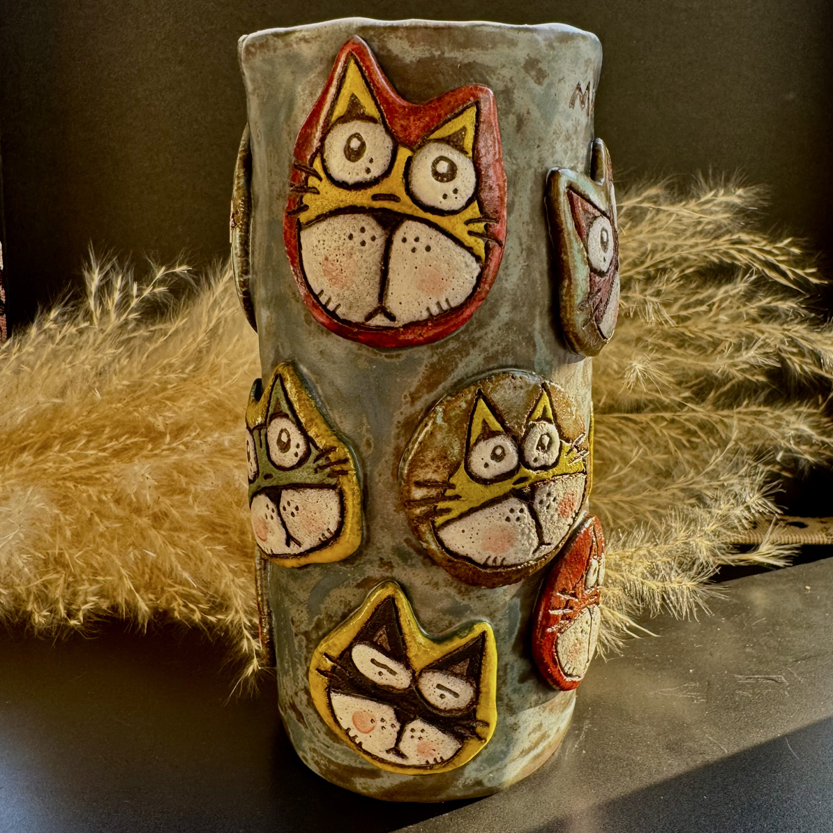 功夫老师作家器大手握猫头手握杯手捏手绘no退no换