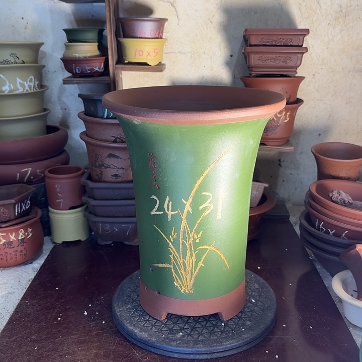 宜兴紫砂兰花盆大号