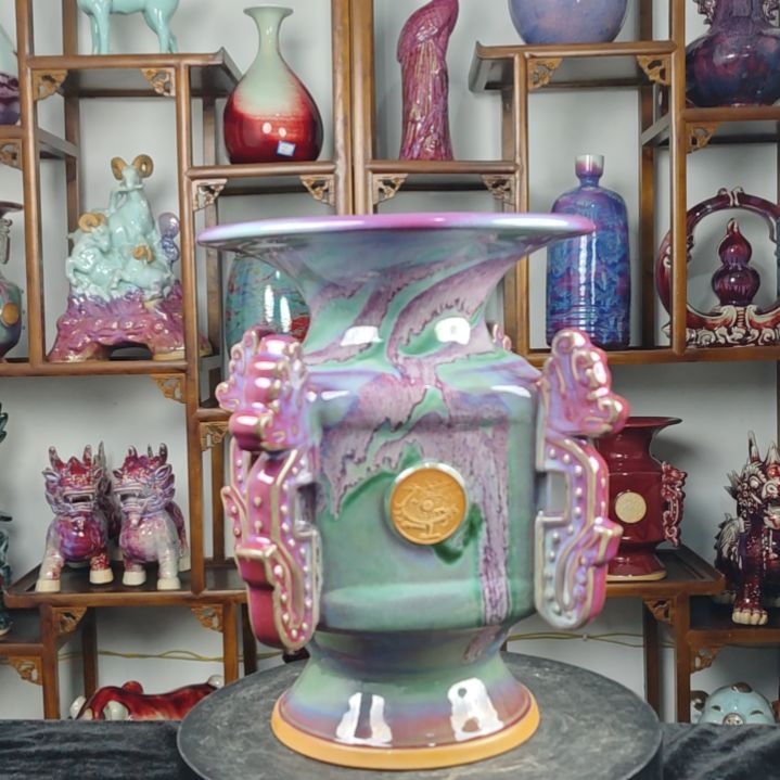 摆件神后镇钧瓷摆件