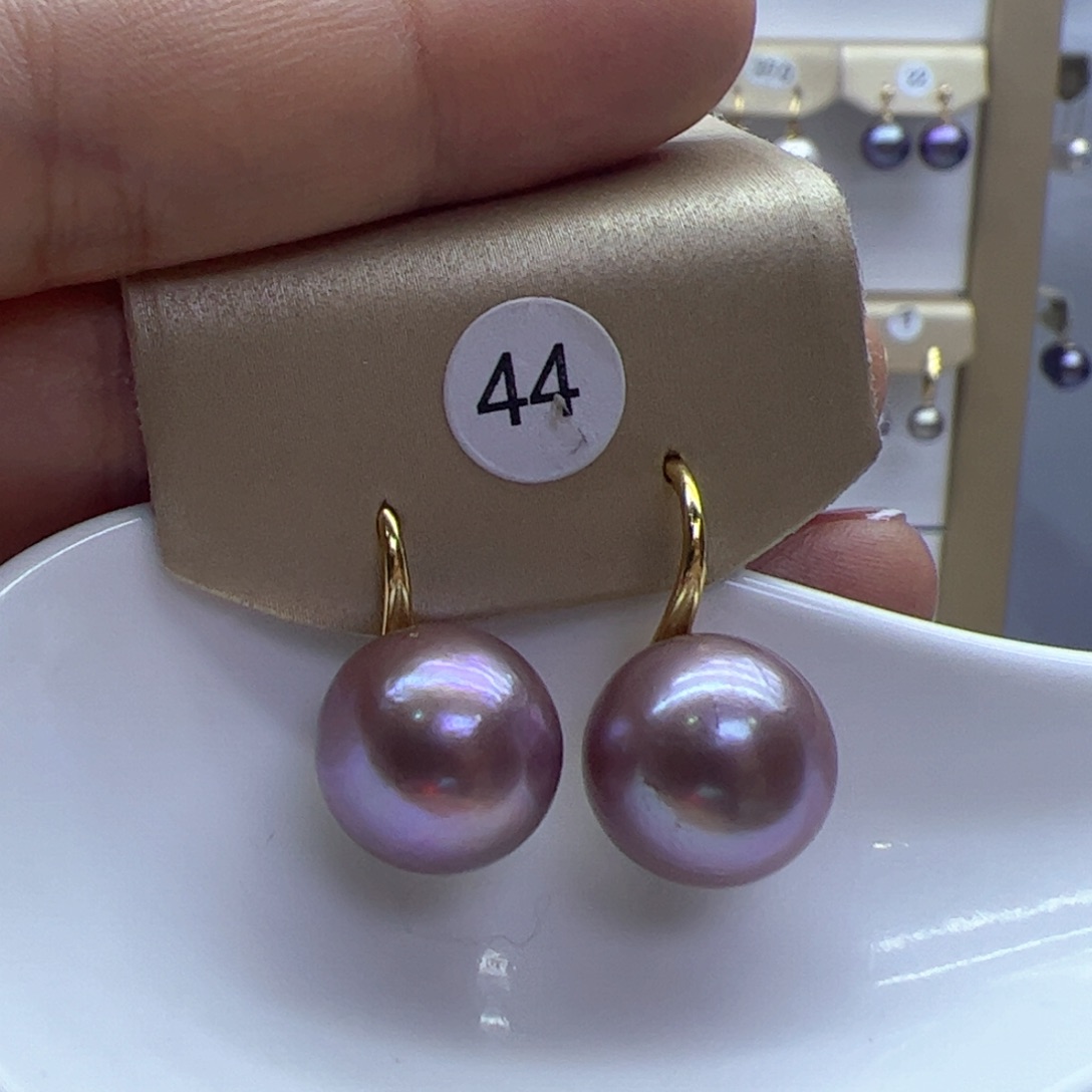 淡水珍珠耳饰银S925镶嵌